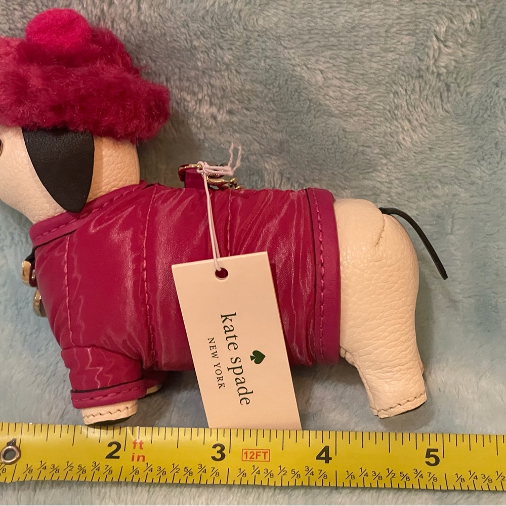 KATE SPADE CLAUDE DACHSHUND KEYCHAIN BAG CHARM KEY FOB COLLECTIBLE NWT Novelty - Picture 4 of 15
